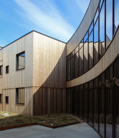 Wooden facade