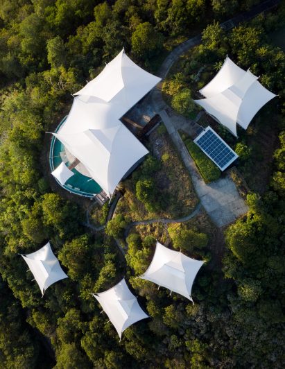 Sail house from above