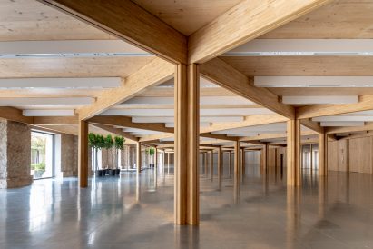 Timber structure by Foster + Partners