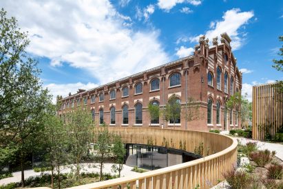 Exterior of Ombú offices by Foster + Partners