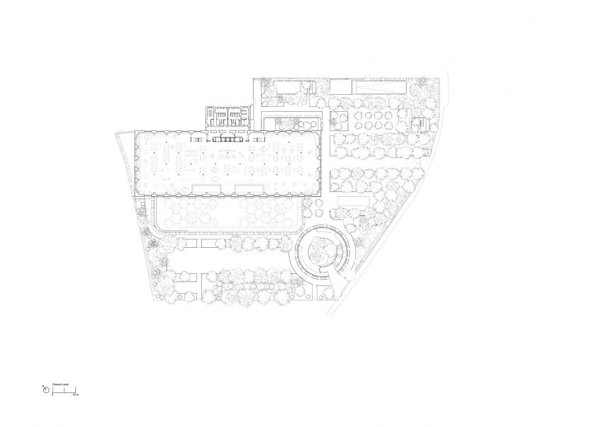 Floor plan of Ombú offices by Foster + Partners