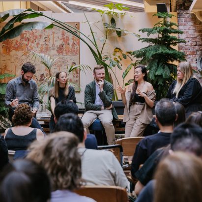 A photograph of the panel discussion