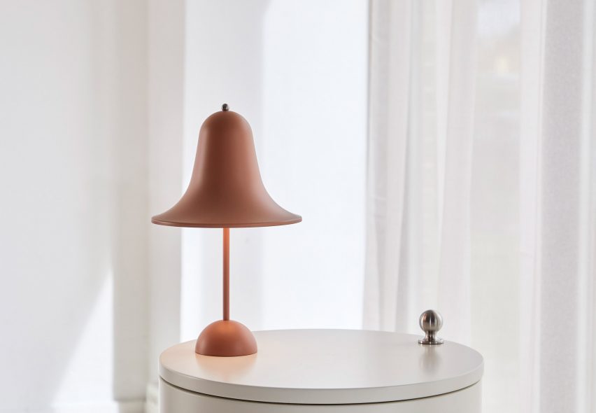 Pantop lamp by Verner Panton for Verpan in Terracotta
