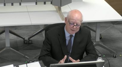 Paul Hyett giving evidence at the Grenfell Tower Inquiry