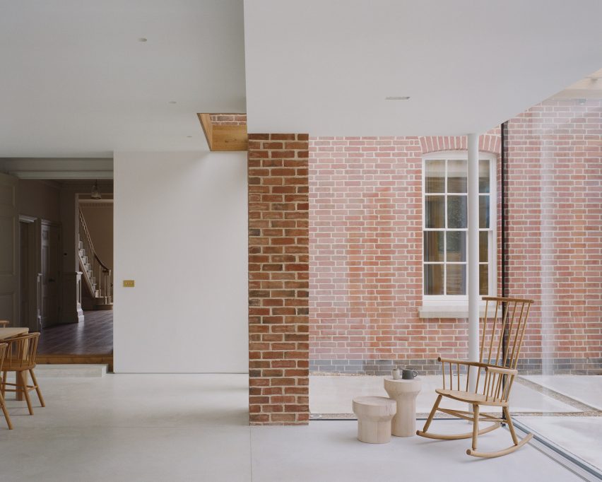 Interior of Pergola House by Will Gamble Architects