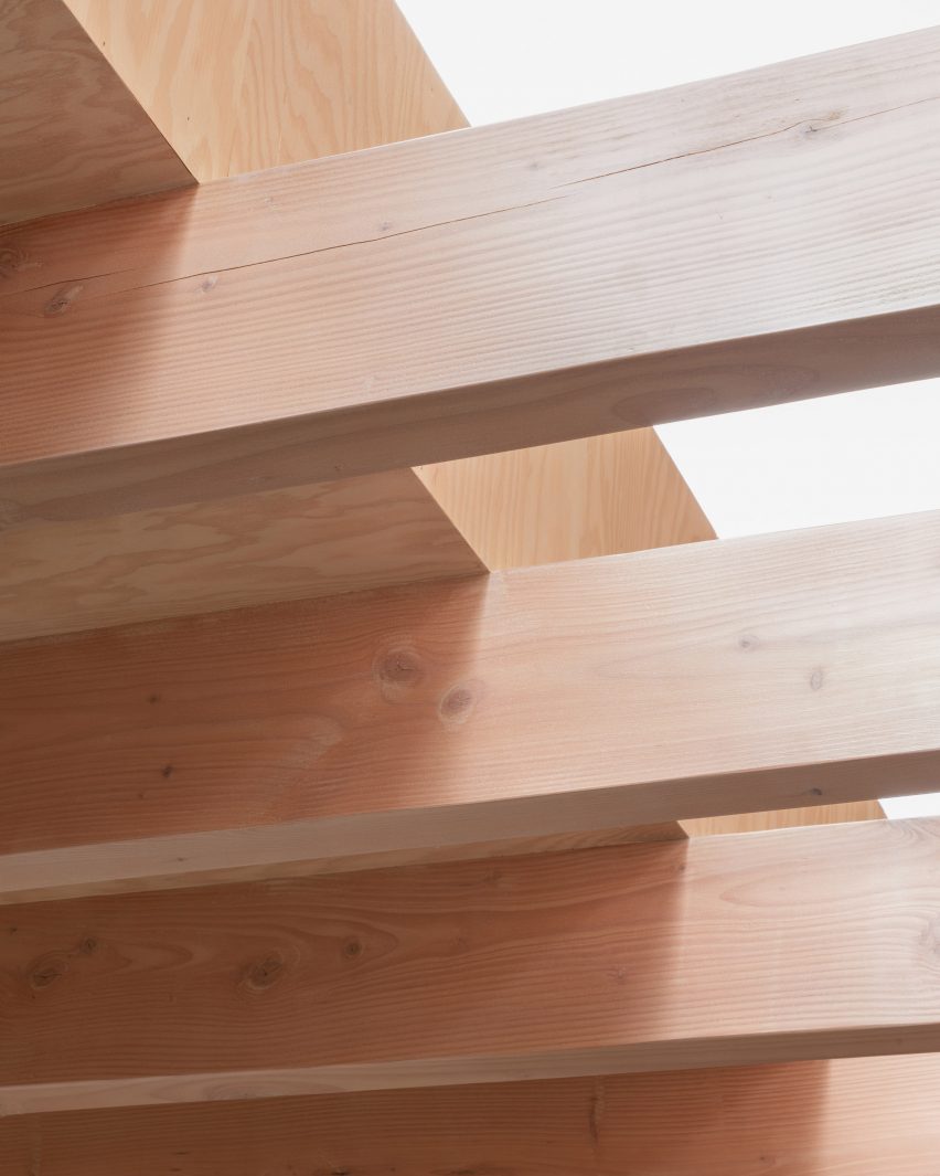 Interior of Pink House by Oliver Leech Architects