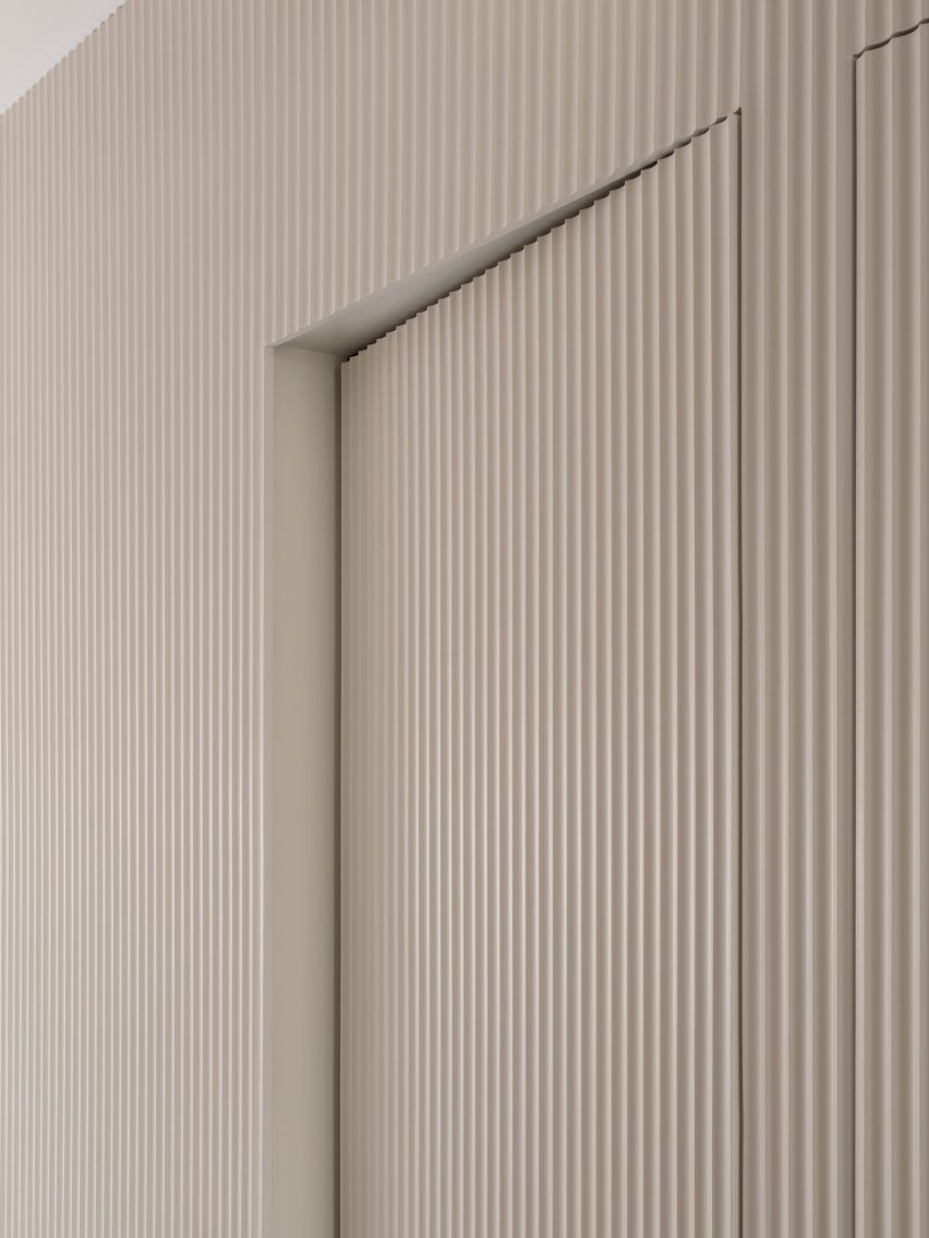 Interior of Pink House by Oliver Leech Architects