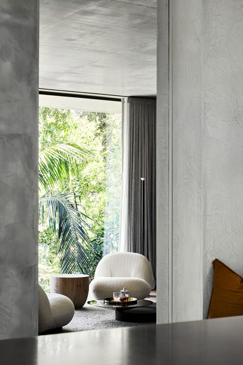 Canopy House is a concrete home that was designed by Powell and Glenn