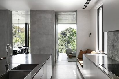 Kitchen and dining room of Canopy House in Australia