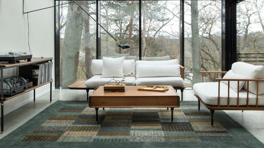 Quilt rug by Ellinor Eliasson for Kasthall