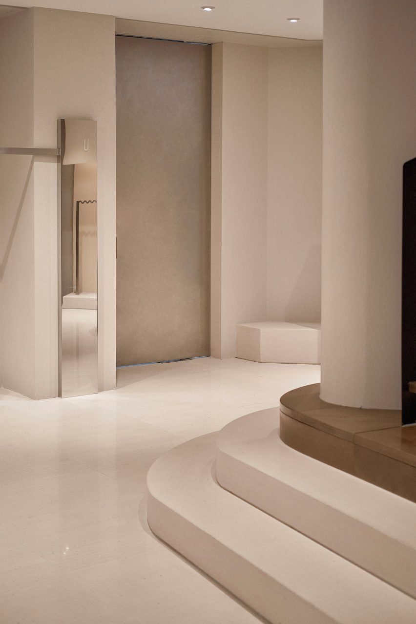 Interiors of QYF fashion boutique in Wuhan, China designed by Sun Concepts Office