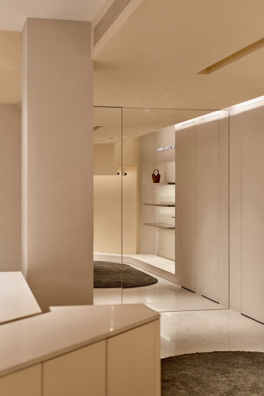 Interiors of QYF fashion boutique in Wuhan, China designed by Sun Concepts Office