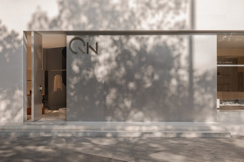 Exterior of QYF fashion boutique in Wuhan, China designed by Sun Concepts Office