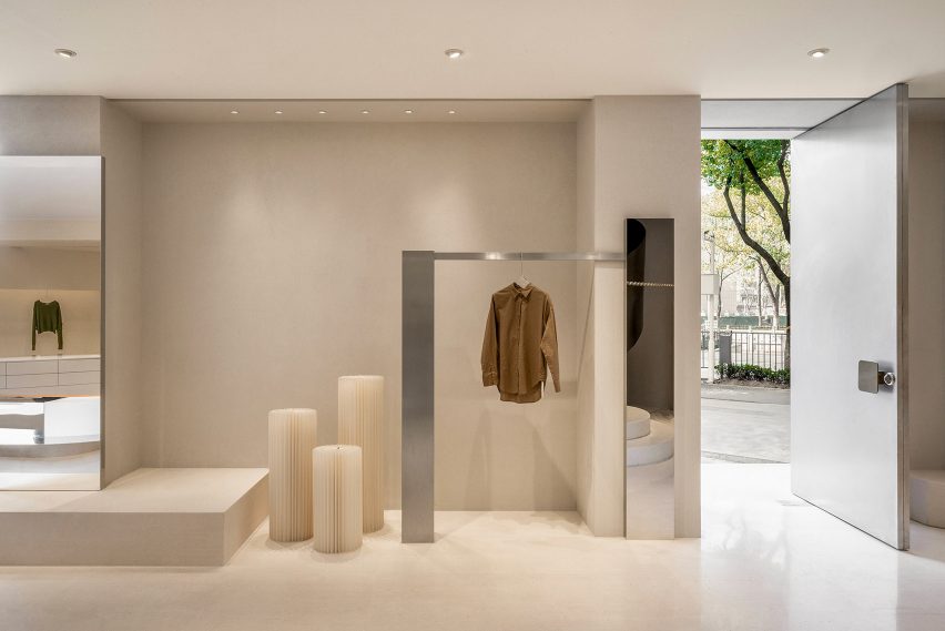 Interiors of QYF fashion boutique in Wuhan, China designed by Sun Concepts Office