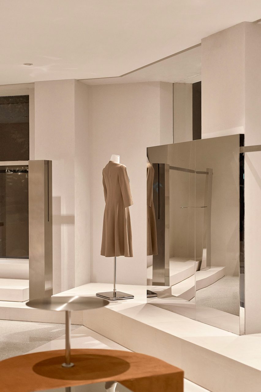 Interiors of QYF fashion boutique in Wuhan, China designed by Sun Concepts Office