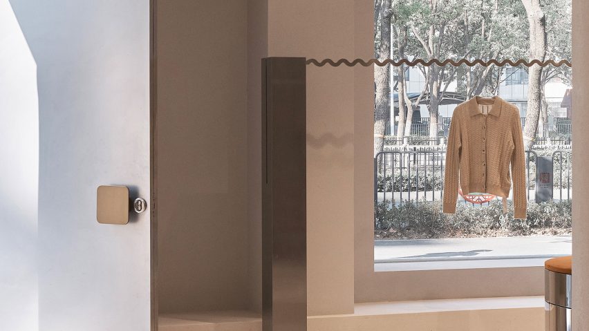 Interiors of QYF fashion boutique in Wuhan, China designed by Sun Concepts Office