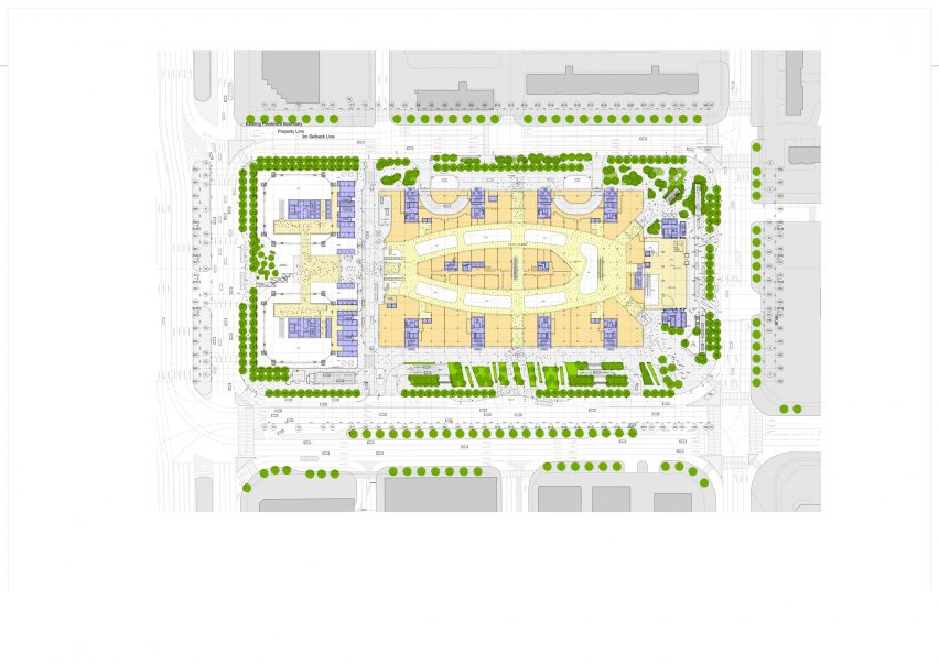 Plan of Parc. 1 by Rogers Stirk Harbour + Partners