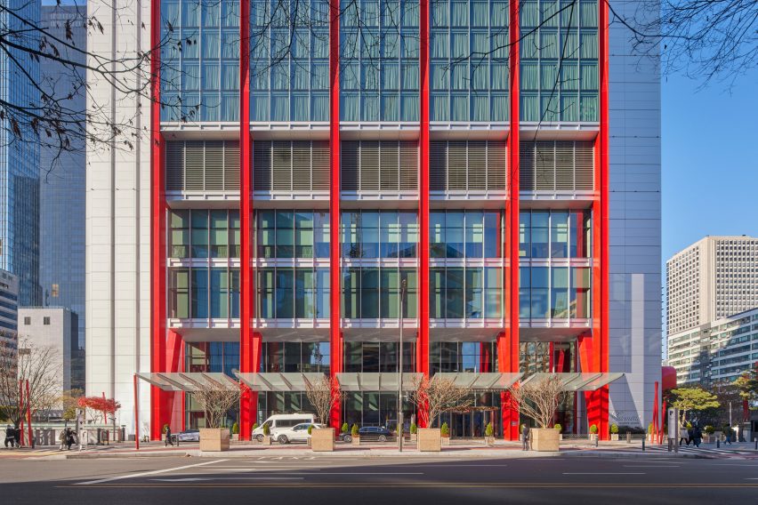Parc. 1 is a mixed-used building that was created by Rogers Stirk Harbour + Partners