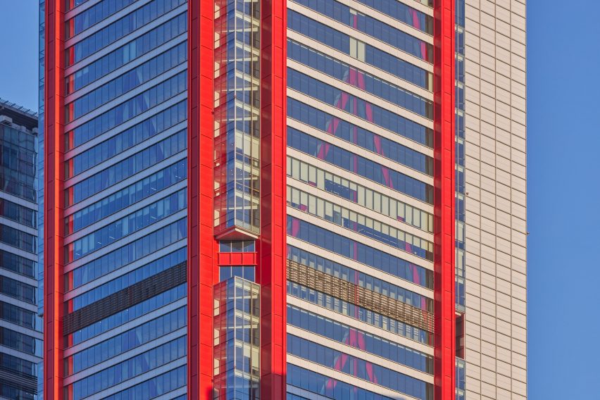Parc. 1 is a mixed-used building that was created by Rogers Stirk Harbour + Partners