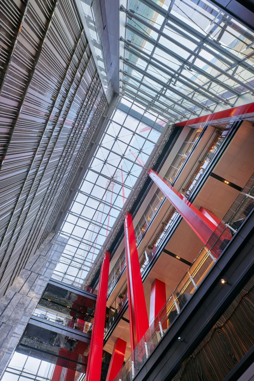 Parc. 1 is a mixed-used building that was created by Rogers Stirk Harbour + Partners