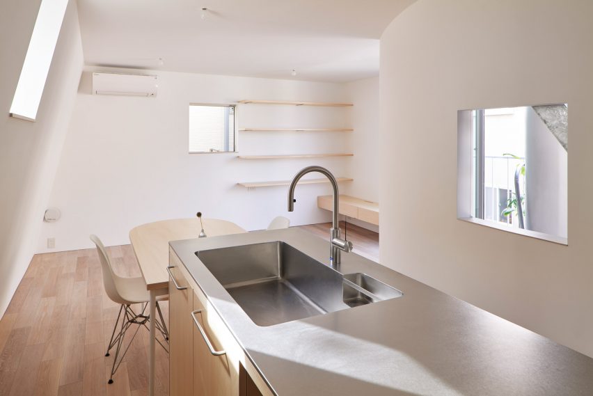 Interior of Scenery Scooping House by Not Architects Studio