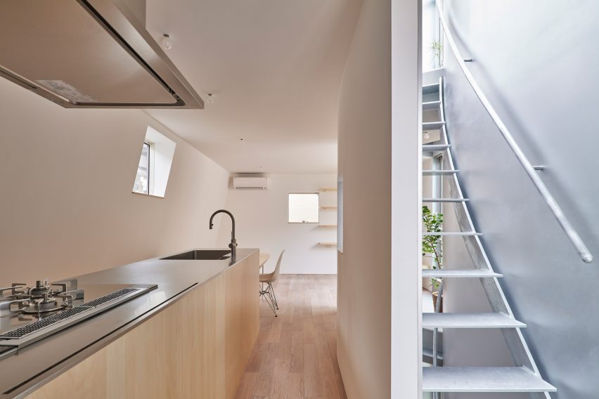 Interior of Scenery Scooping House by Not Architects Studio