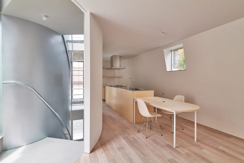 Interior of Scenery Scooping House by Not Architects Studio