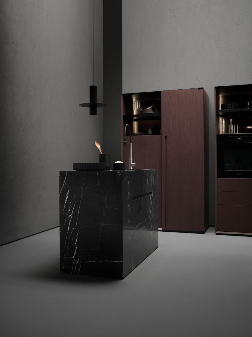 Moody kitchen layout