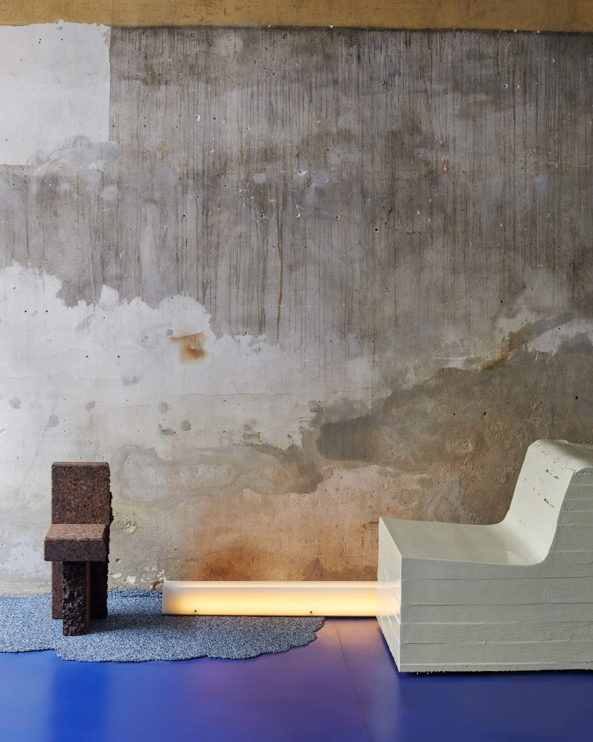 Furniture made from waste materials