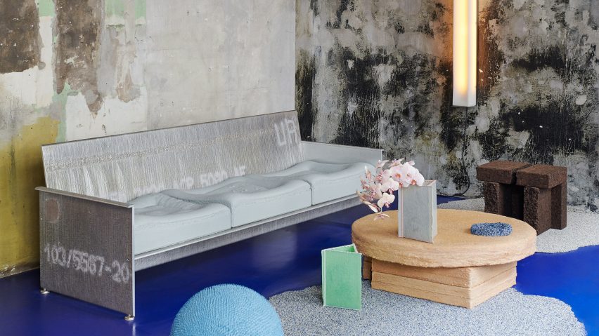 Furniture made from industrial byproducts