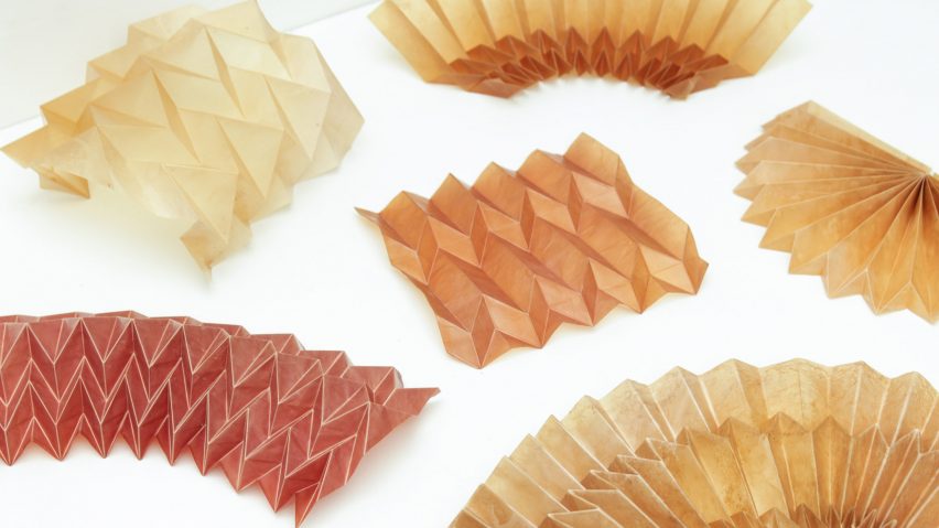 Unfold material research project by Studio Lionne van Deursen