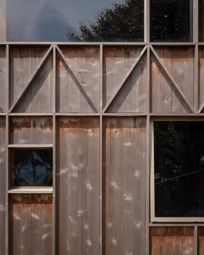 Exterior of Made of Sand extension by Studio Weave