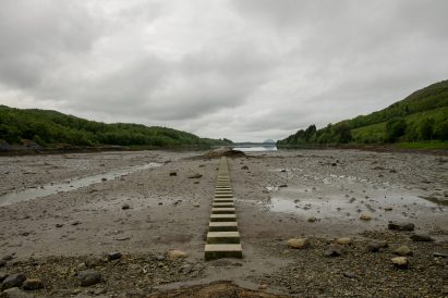 Stepping stones on sea bed