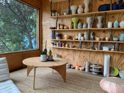 Shed showroom by Raina Lee and Mark Watanabe