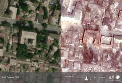Mariupol Museum satellite image