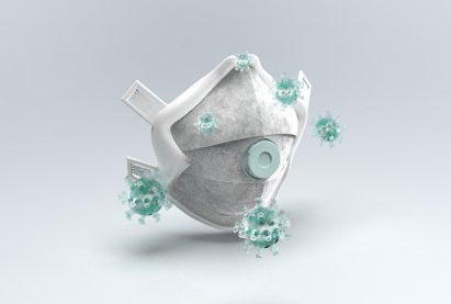 Visualisation of student-designed mask adaptor against viruses