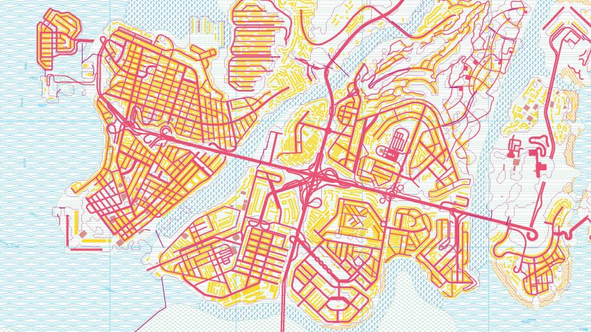 Drawing of a map from a video game