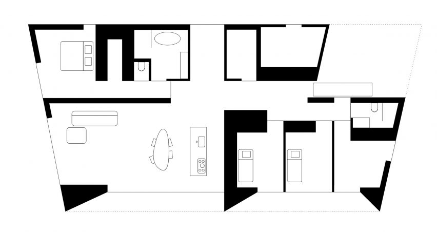 Ground floor plan of Villa K2