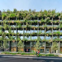 Vertical garden of Villa M in Paris