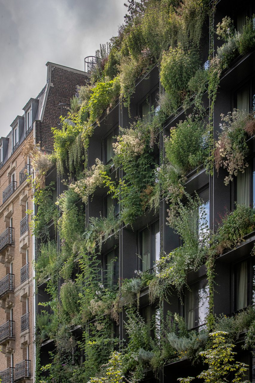 Villa M is a hotel in Paris that was designed by Triptyque and Philippe Starck