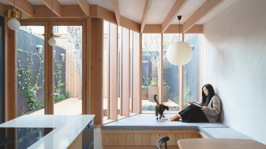 Emil Eve uses natural materials to bring “sense of calm” to renovated London home