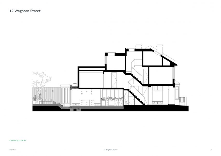 Section of Waghorn Street renovation by Emil Eve