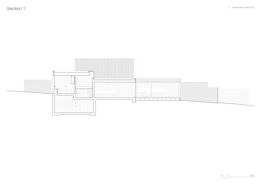 Section of Wembury Mews house by Russell Jones