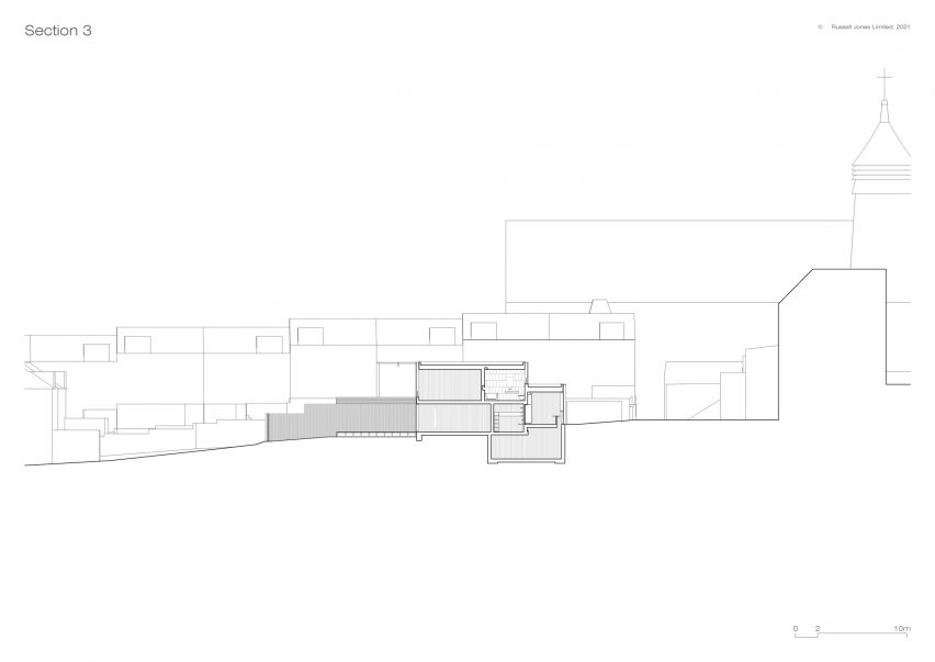 Section of Wembury Mews house by Russell Jones
