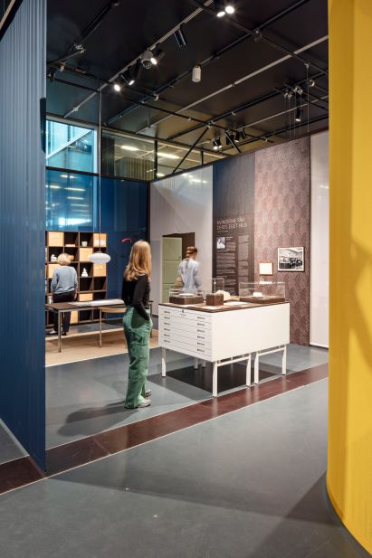 Visitor at Women in Architecture exhibition