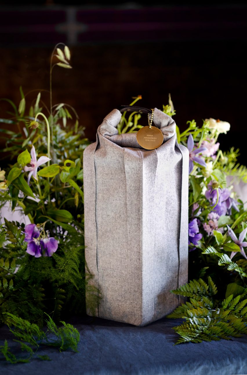 Woolen Ocke burial urn designed by Claesson Koivisto Rune for Systrarna Ocklind
