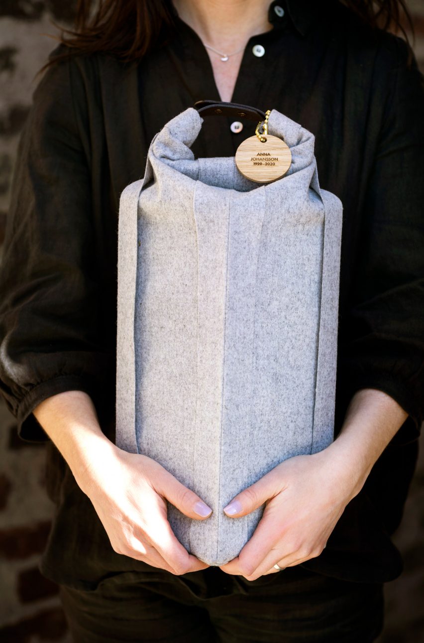 Woolen Ocke burial urn designed by Claesson Koivisto Rune for Systrarna Ocklind