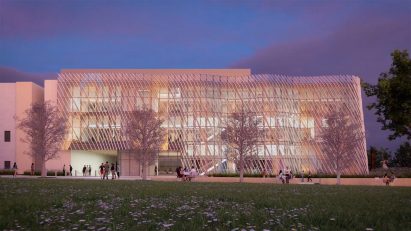 Caltech mass timber outer facade