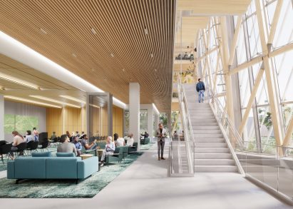 Caltech mass timber interior