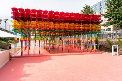 Yinka Ilori pavilion in Berlin
